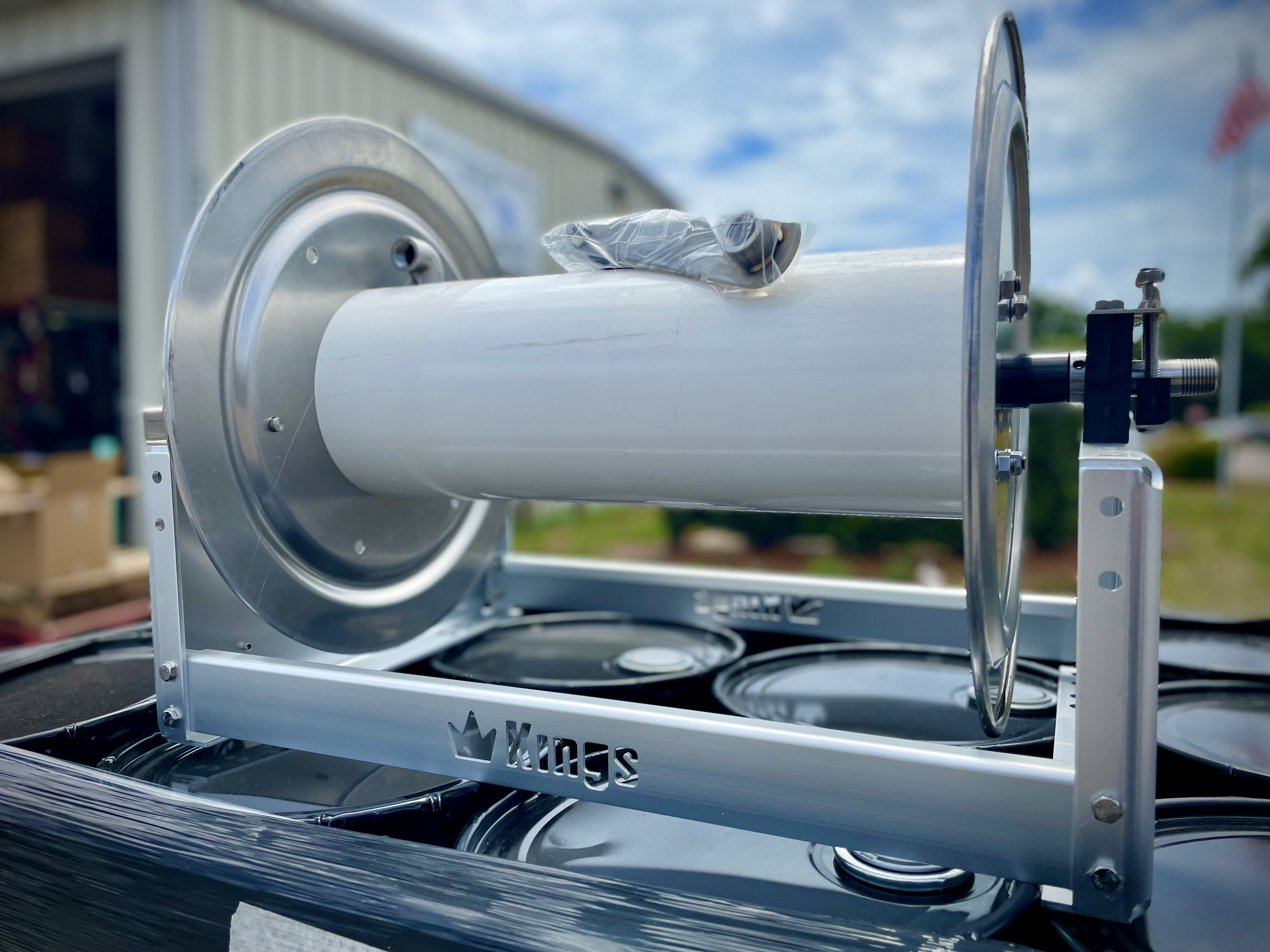 Kings Hose Reel 18in Aluminum Manual Hose Reel