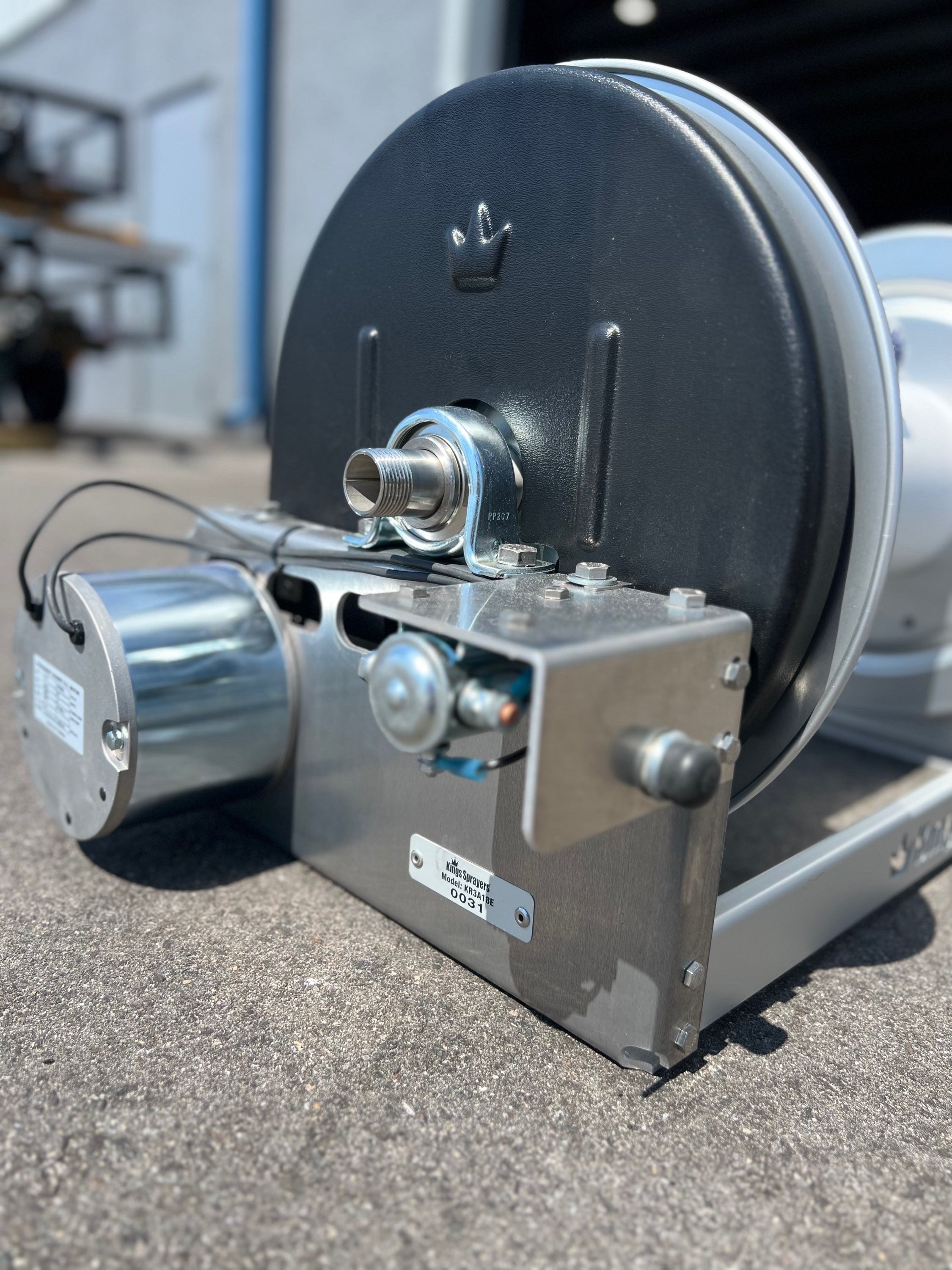 Kings 18" Electric Reel with 1" Stainless Steel Manifold