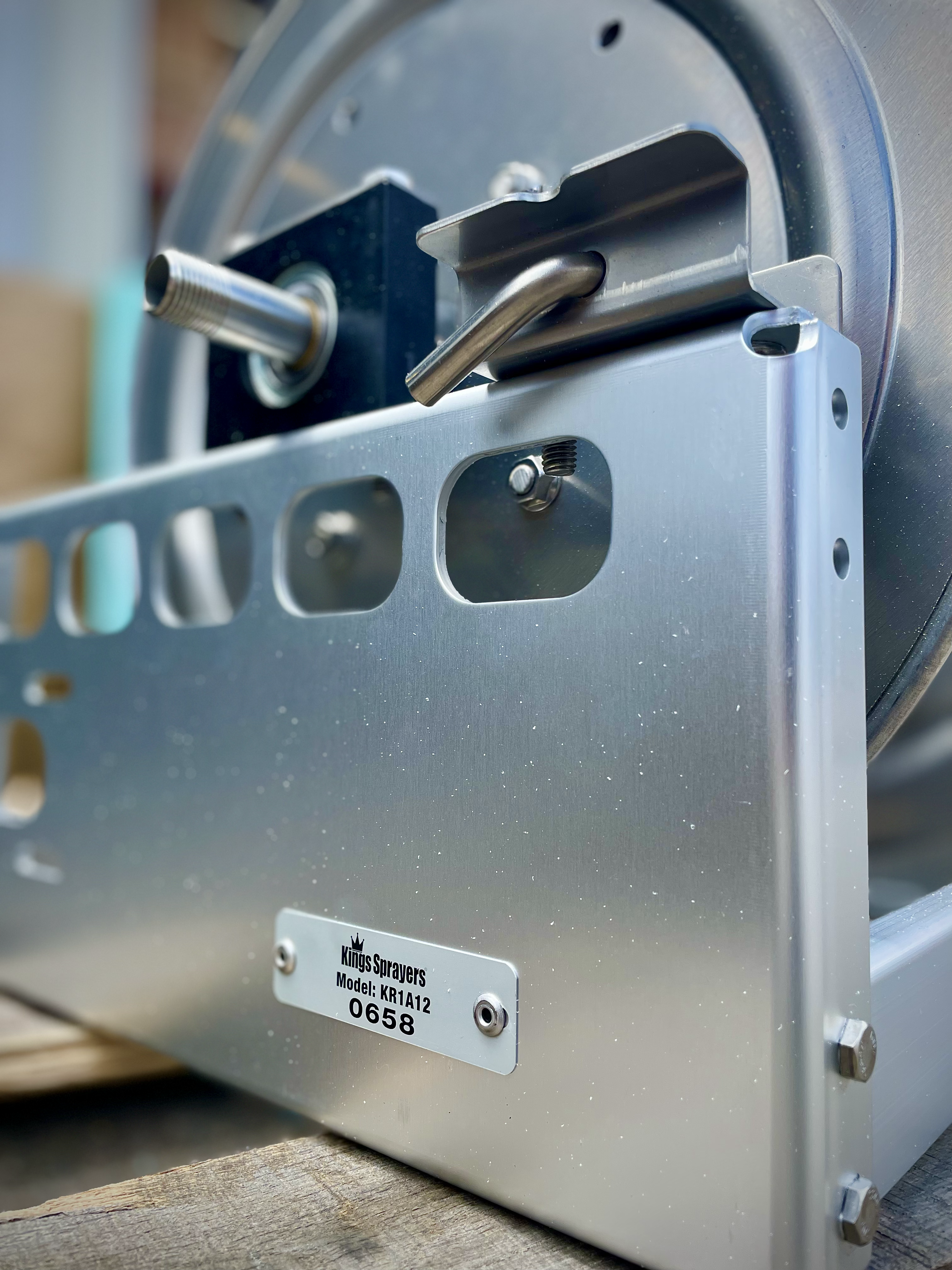 Kings Hose Reel 18in Aluminum Manual Hose Reel