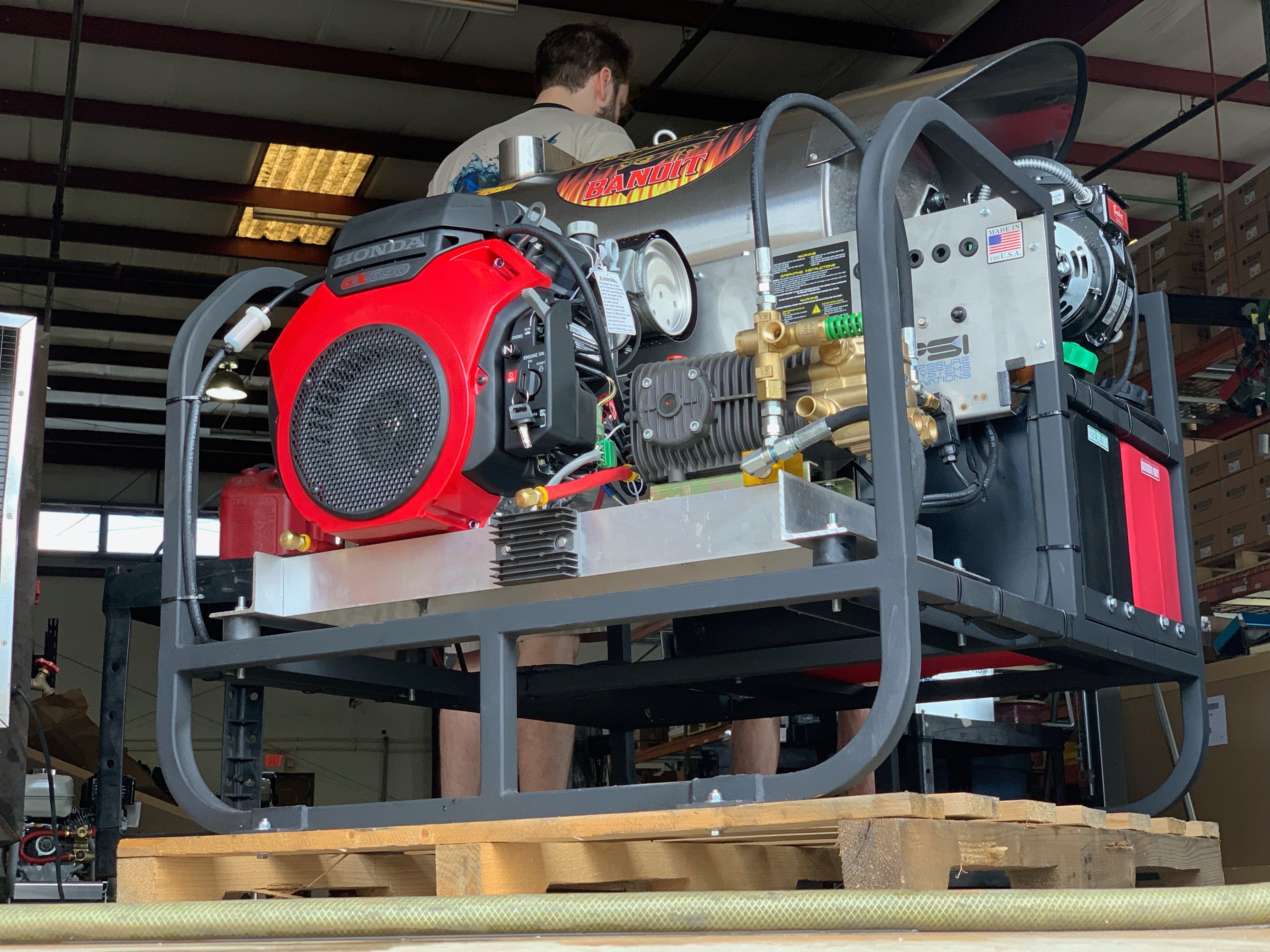 B-SH8035HC Bandit Smokin Hot 8GPM at 3500PSI Hot Water Skid