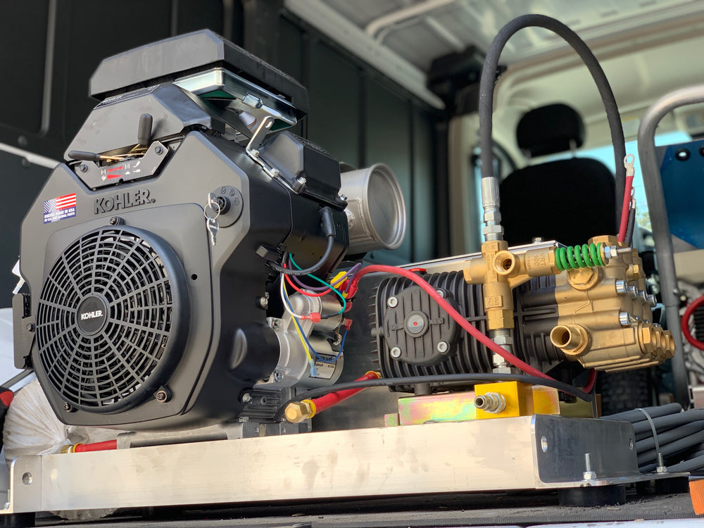 B-K1035KC Bandit 10GPM at 3500PSI Kohler Belt Driven Skid With Comet Pump