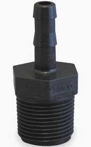 Banjo 1/2" mpt x 1/4" barb Poly Fitting