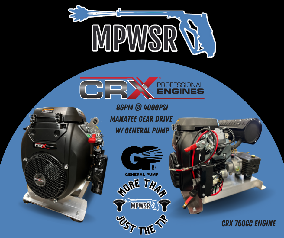 MGD-8040CG: 8GPM at 4000psi Manatee Gear Drive with CRX 750cc MGD-8040CG