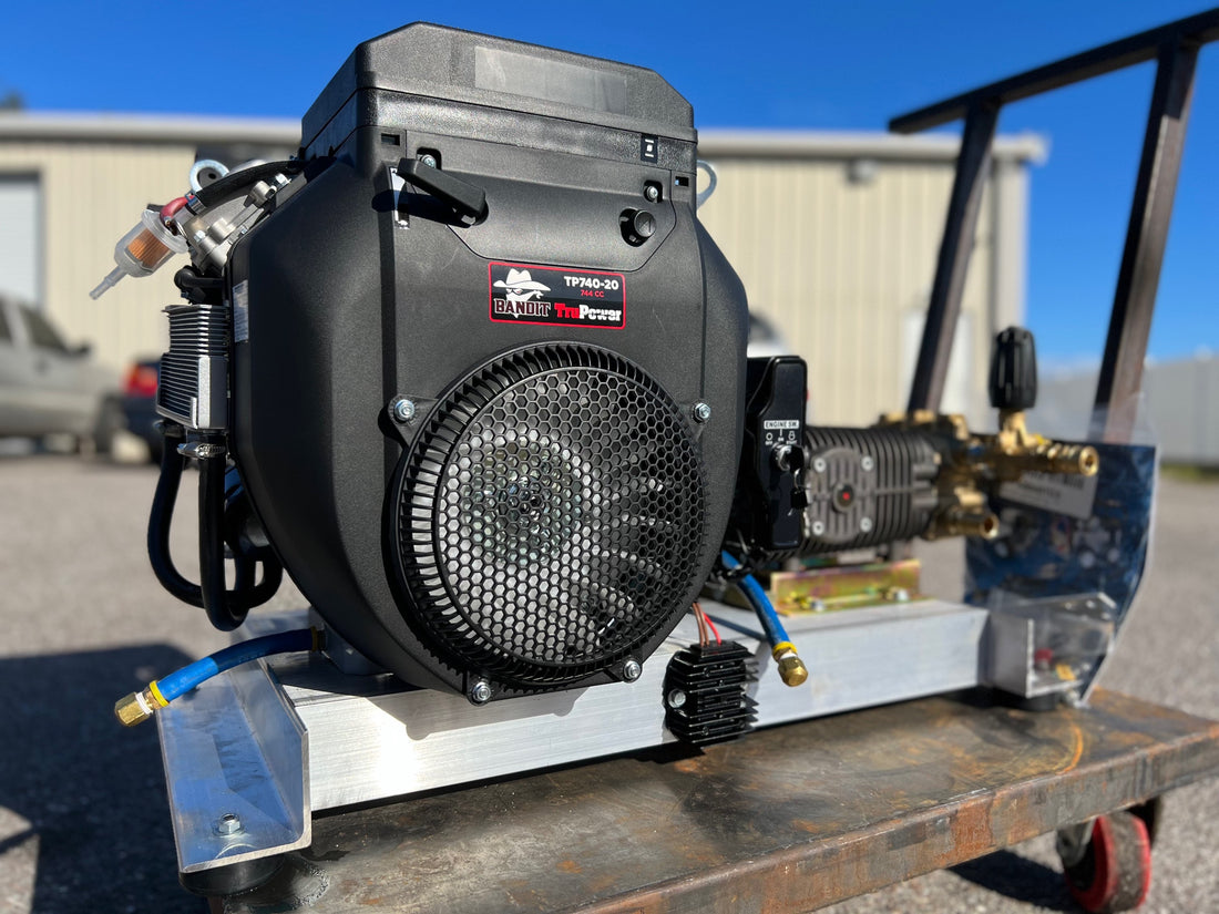 B-K1035TCX Bandit 10gpm at 3500psi True Power 744CC Engine with Comet Pump