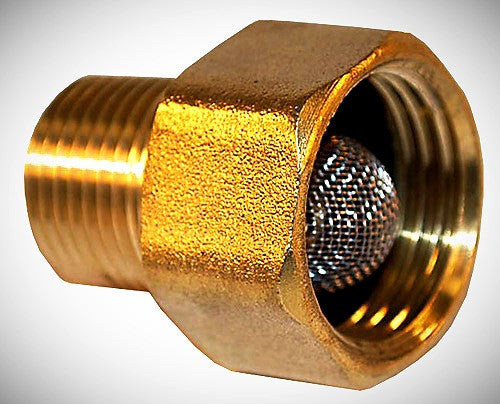 3/4 FGH Swivel x 1/2 FPT Pump Inlet Brass Fitting