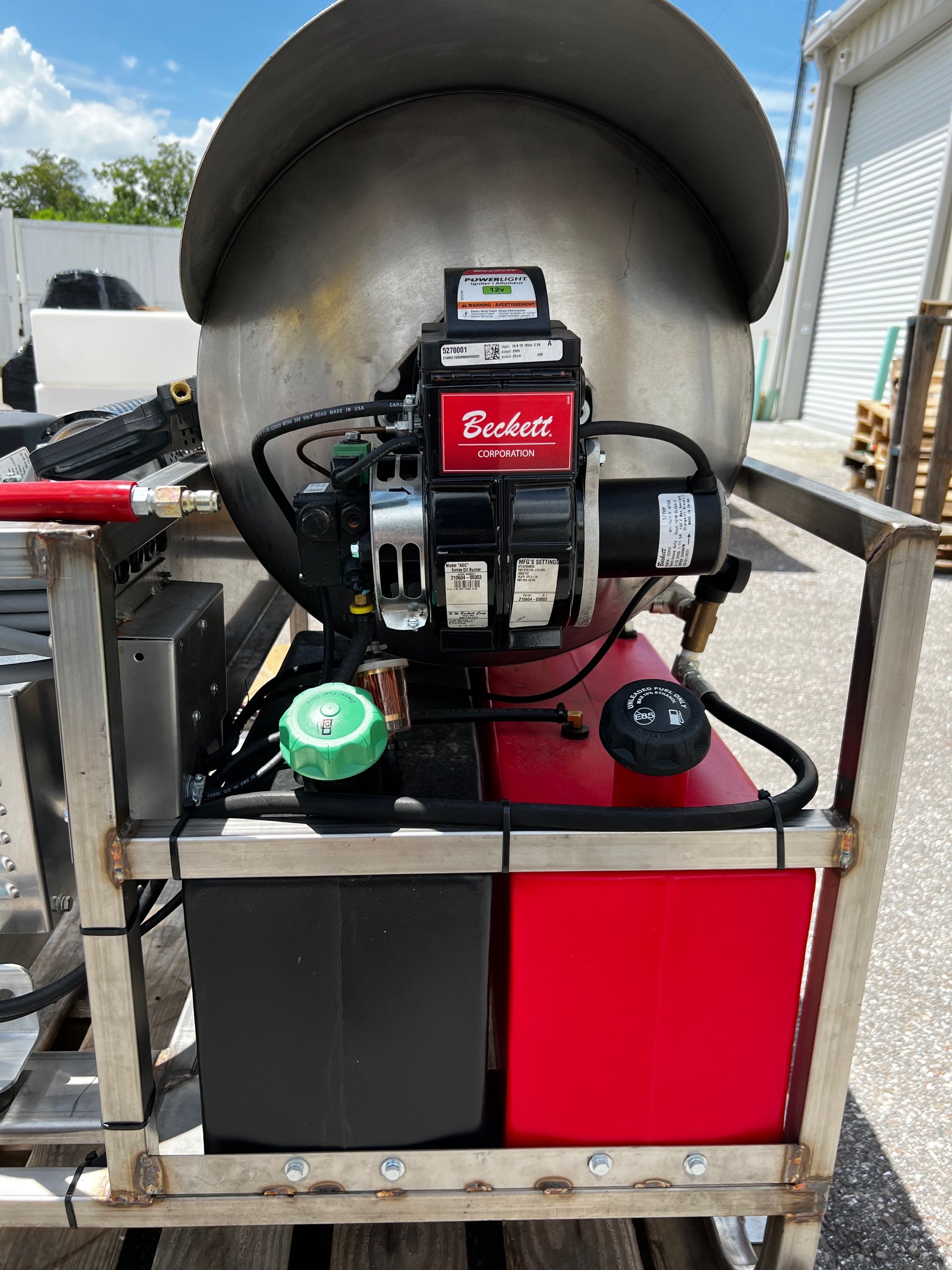 B-SH8035HCS Stainless Steel Bandit Smokin Hot 8GPM at 3500PSI Hot Water Skid