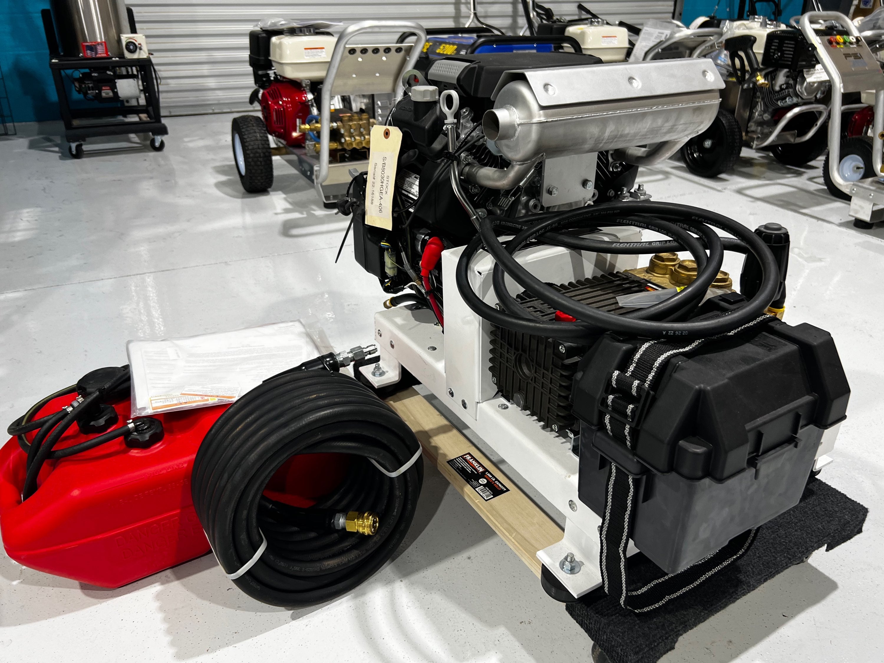 Pressure Pro 8GPM at 3,000PSI Poly Chain Commercial Pressure Washer