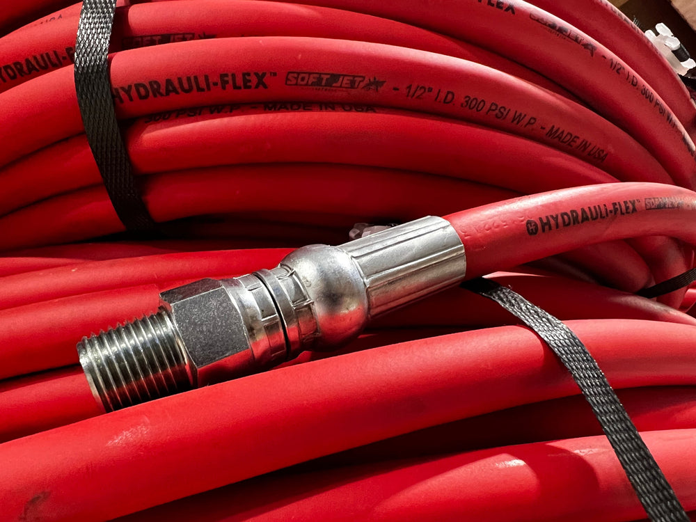 1/2in 300ft Soft Wash Hose Red Hydrauli-Flex Tech Hose