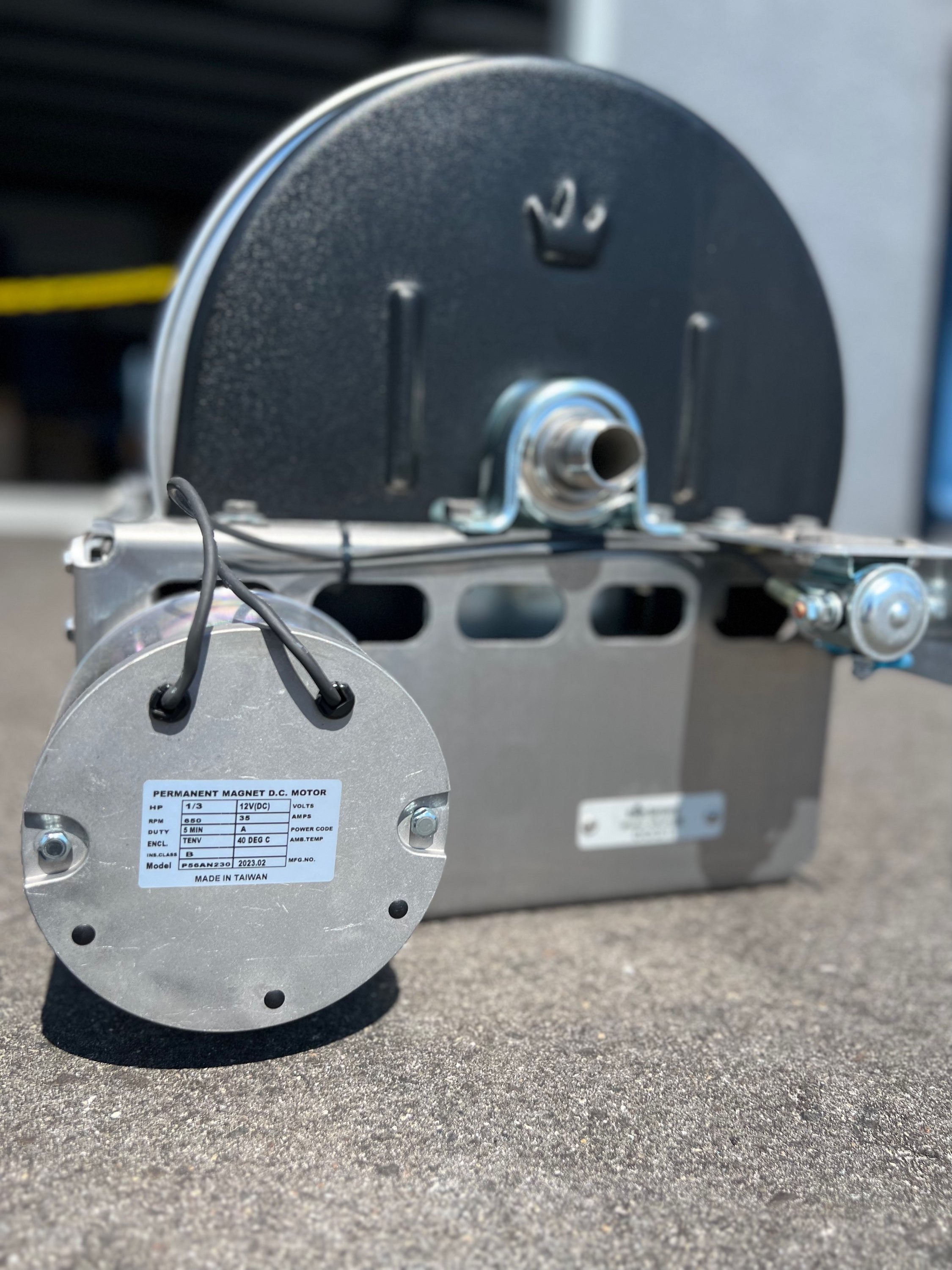 Kings 12" Electric Reel with 1" Stainless Steel Manifold