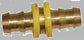 1/4 x 1/4 Hose Barb Splicer Brass Fitting