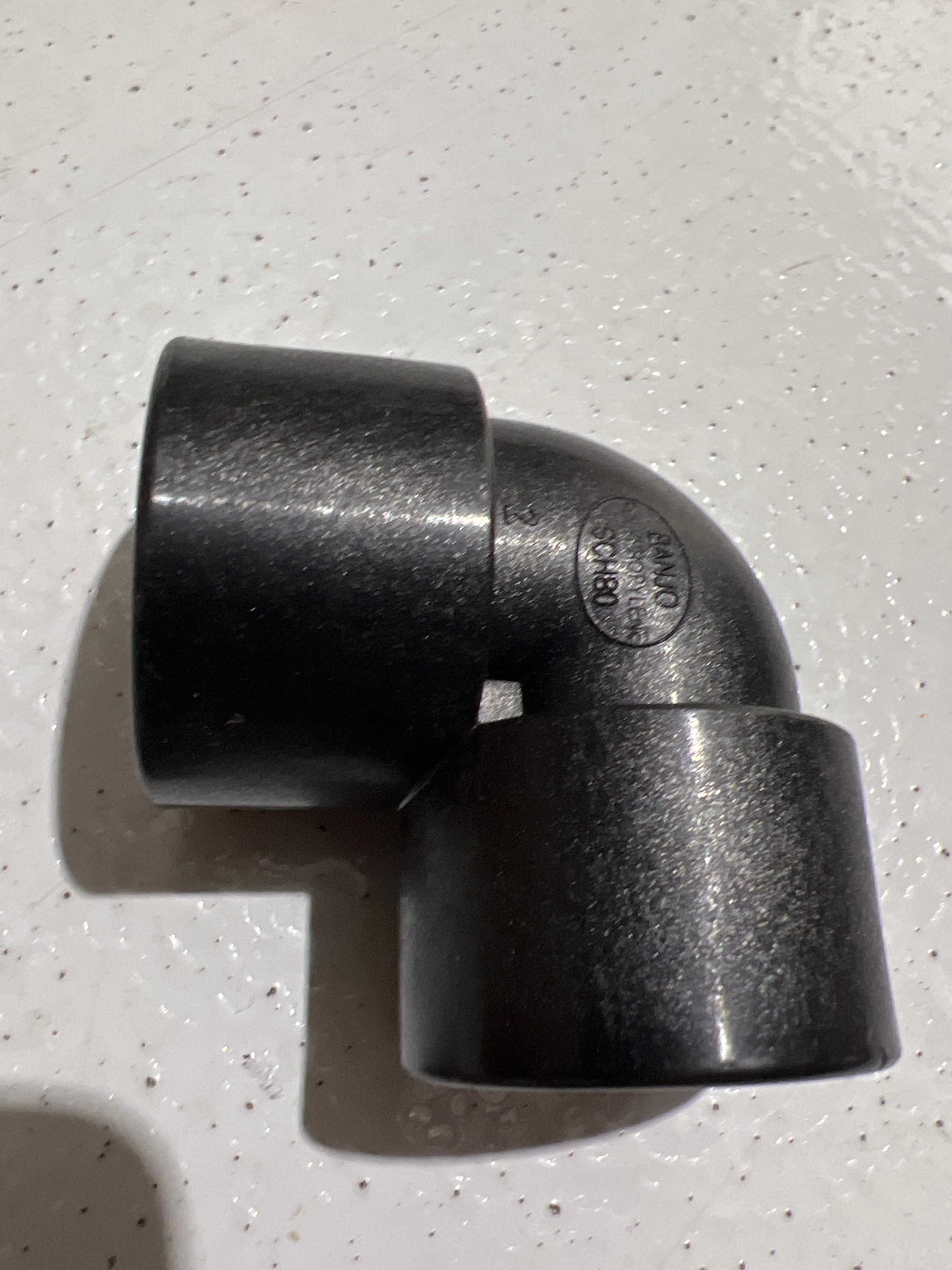 1" PP Pipe 90 Deg Elbow Banjo BEL100-90