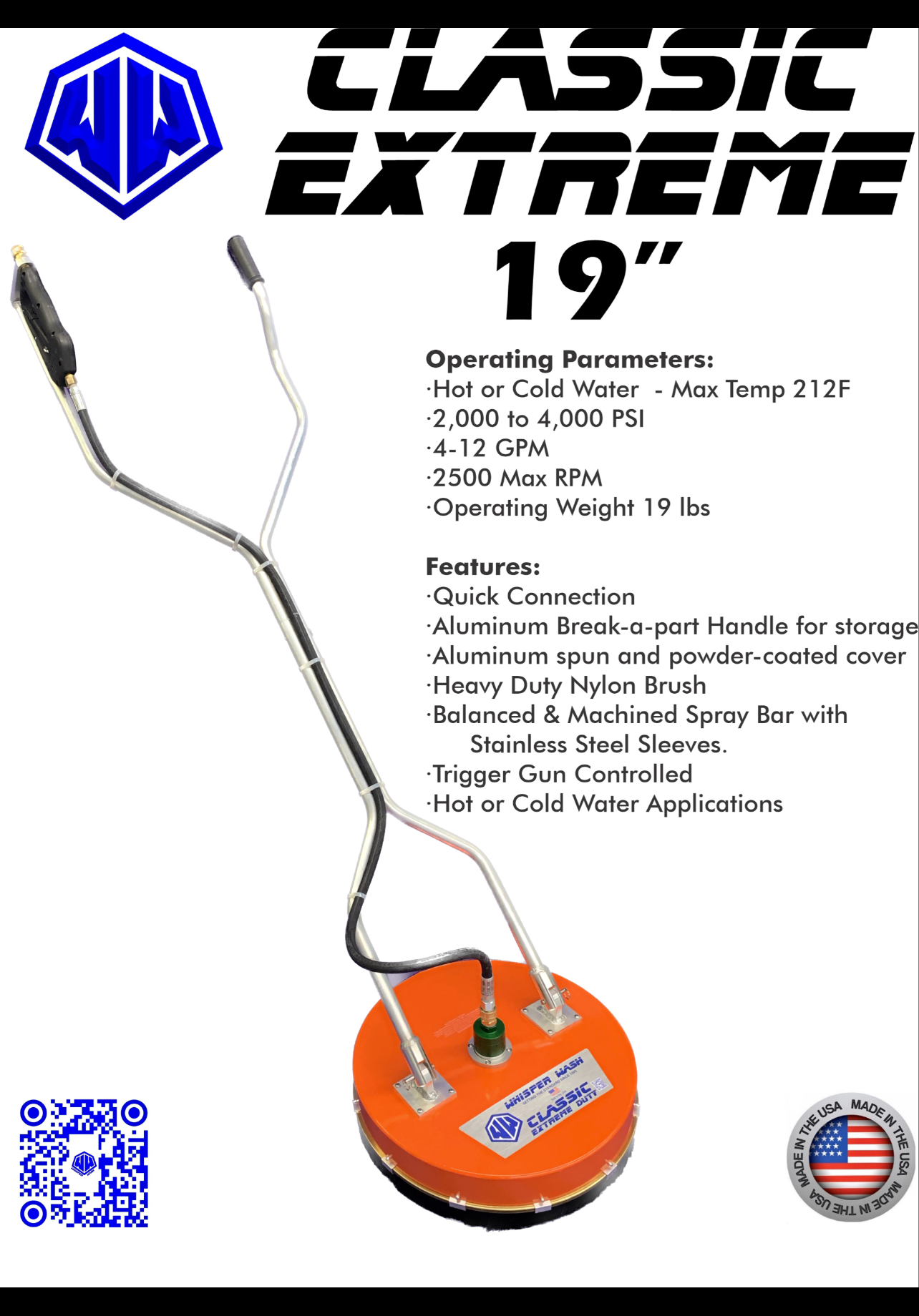 Whisper Wash Classic Extreme Blue Surface Cleaner