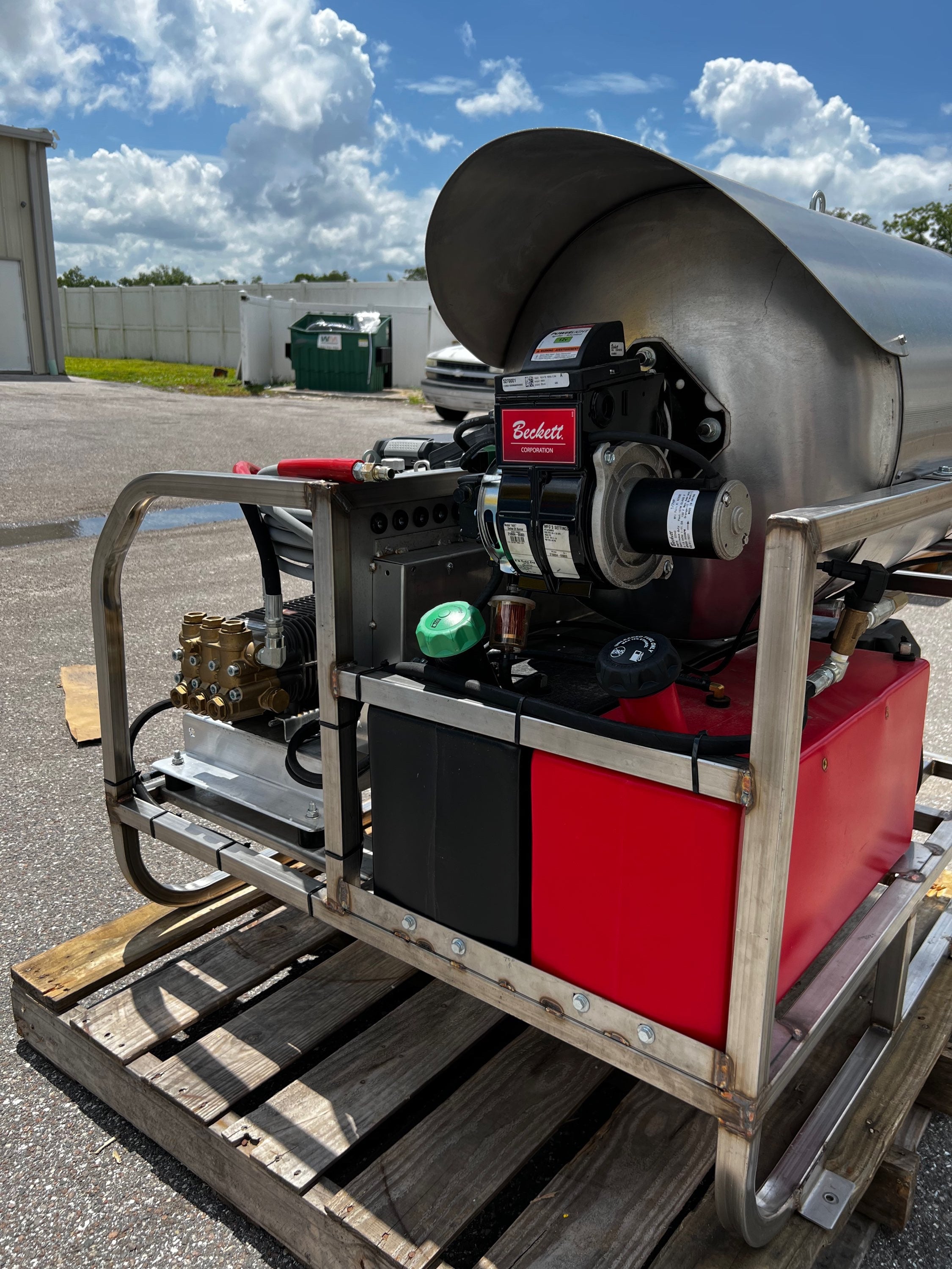 B-SH8035HCS Stainless Steel Bandit Smokin Hot 8GPM at 3500PSI Hot Water Skid