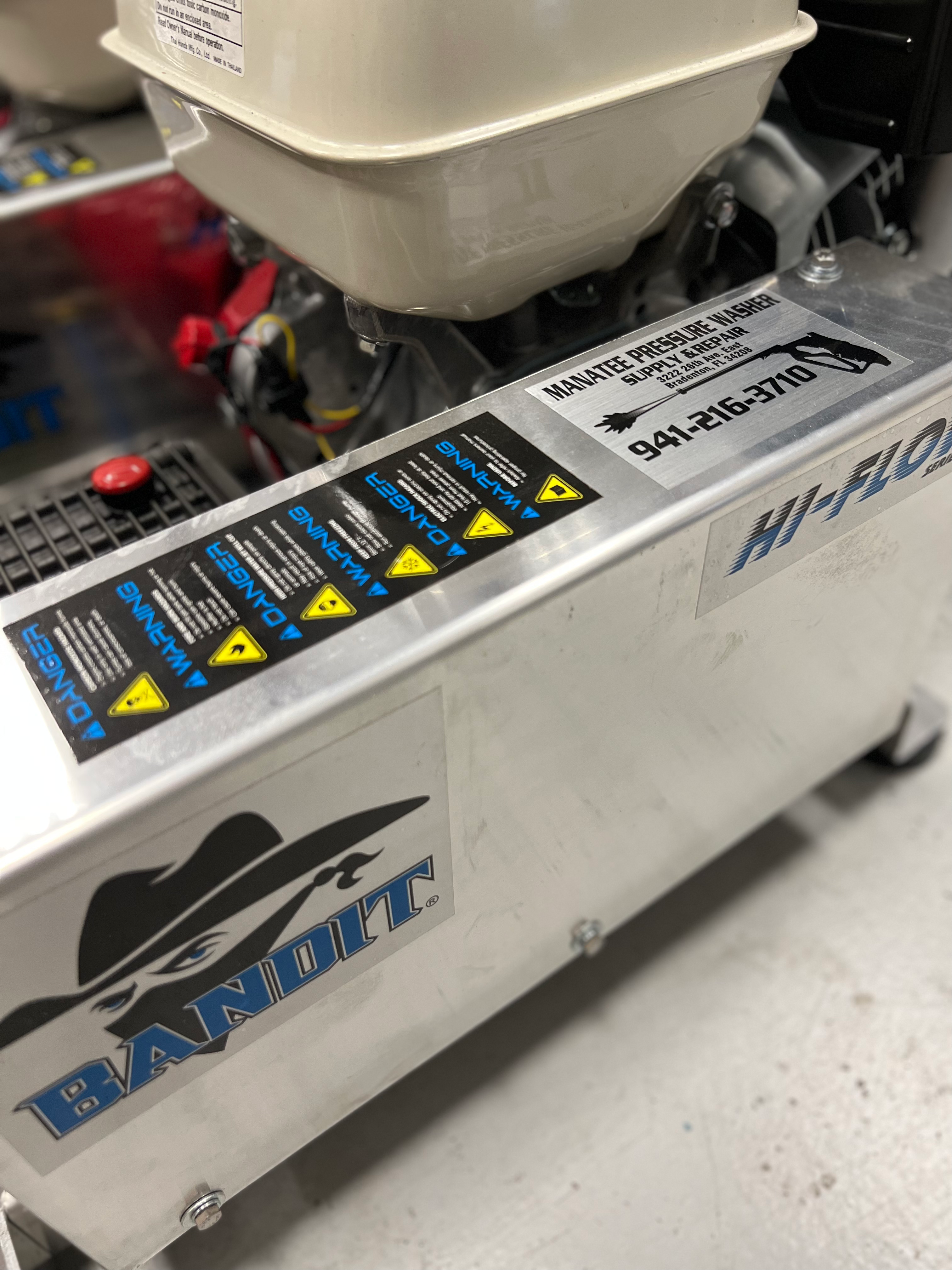 B-K5530HC Bandit 5.5GPM at 3000PSI Honda GX390 Belt Drive With Comet Pump