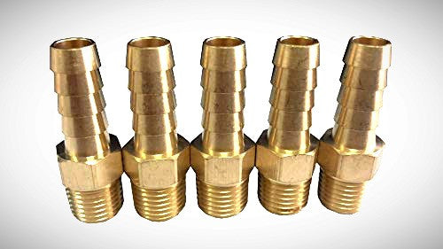 Brass Hose Barb 1/4 x 1/8MPT