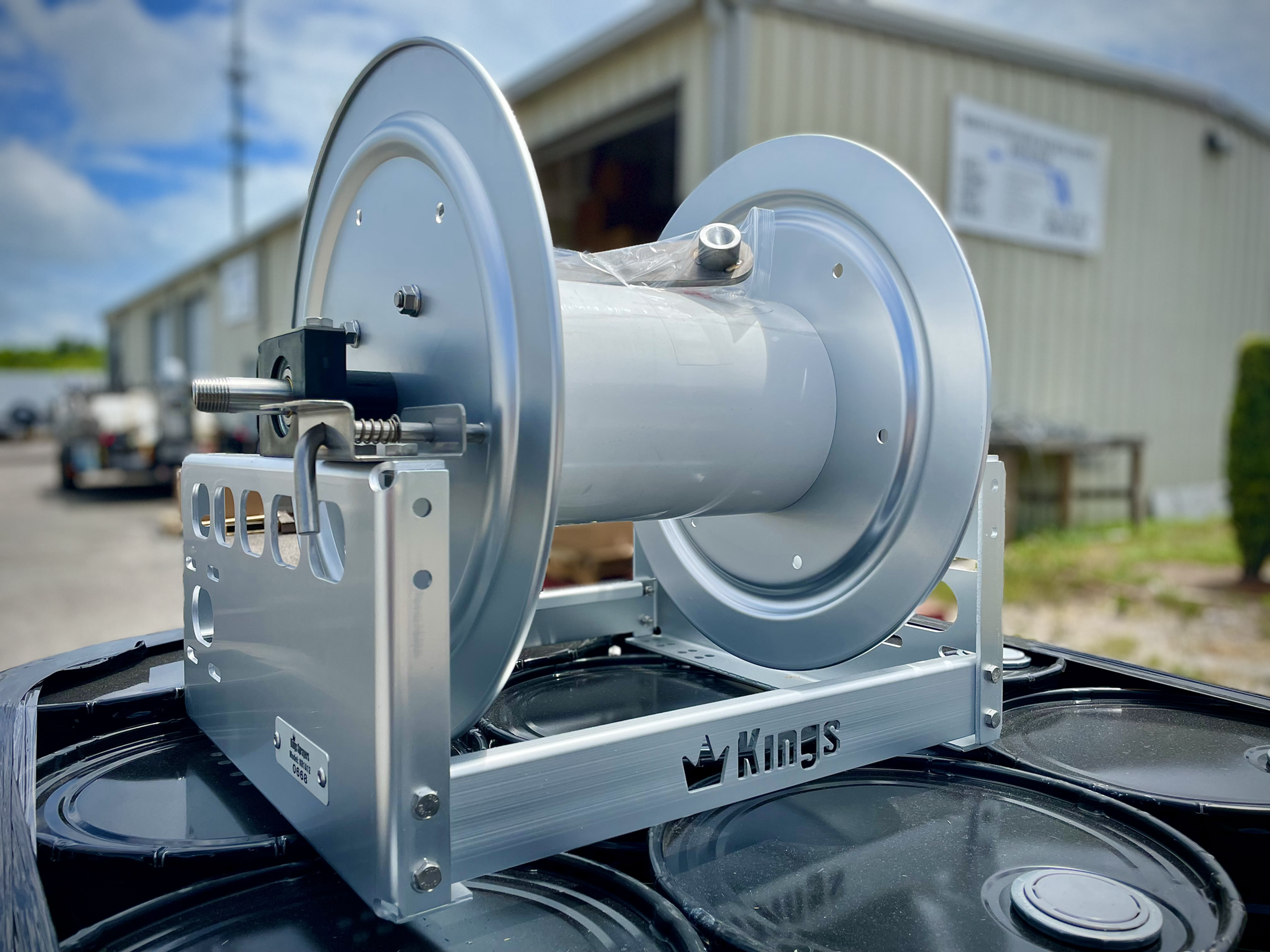 Kings Hose Reel 12in Aluminum Manual Hose Reel