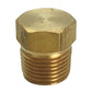 Brass Allen Head or Hex Plug 1/8"