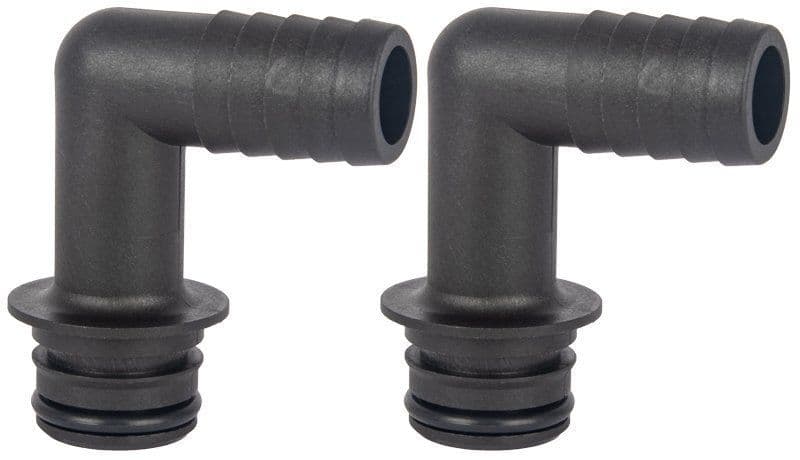 20381710 Kit Flojet 90 degree ¾” Hose Barb set of 2