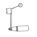 GP DHRA Reel Hand Crank Assembly