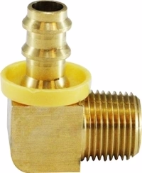 Hose Barb EL 90 - 1/2" Barb 1/2" MNPT
