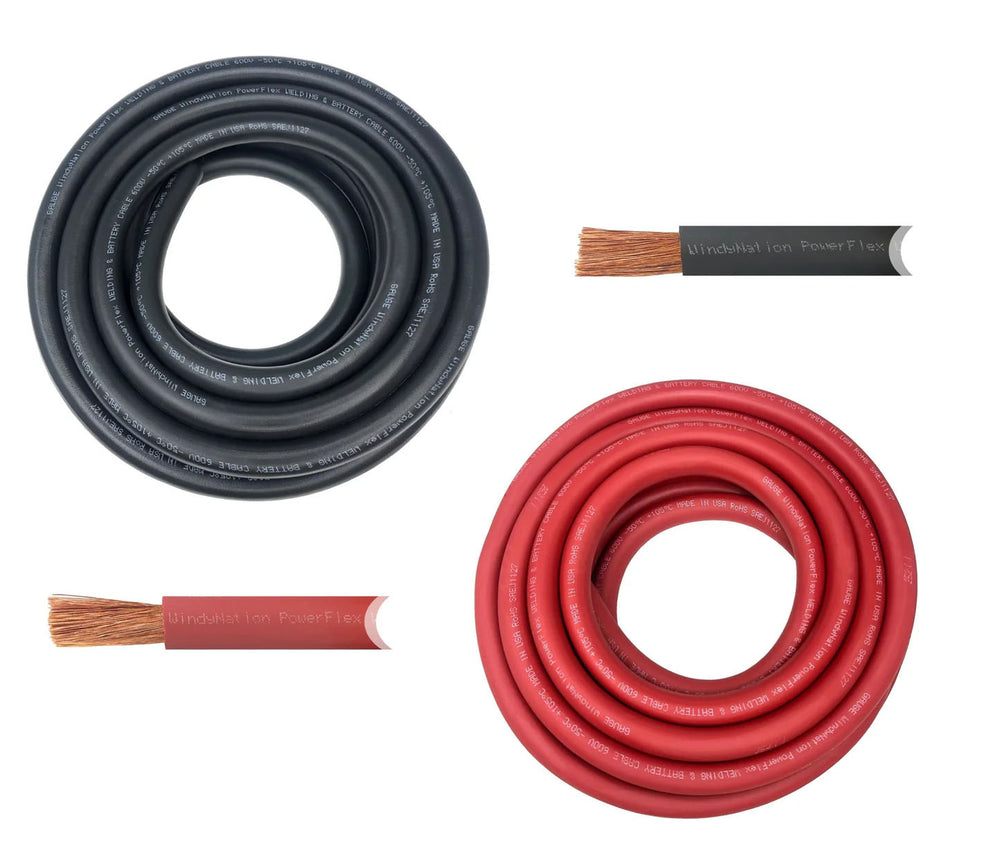 6 AWG Battery Cable - Red | Black