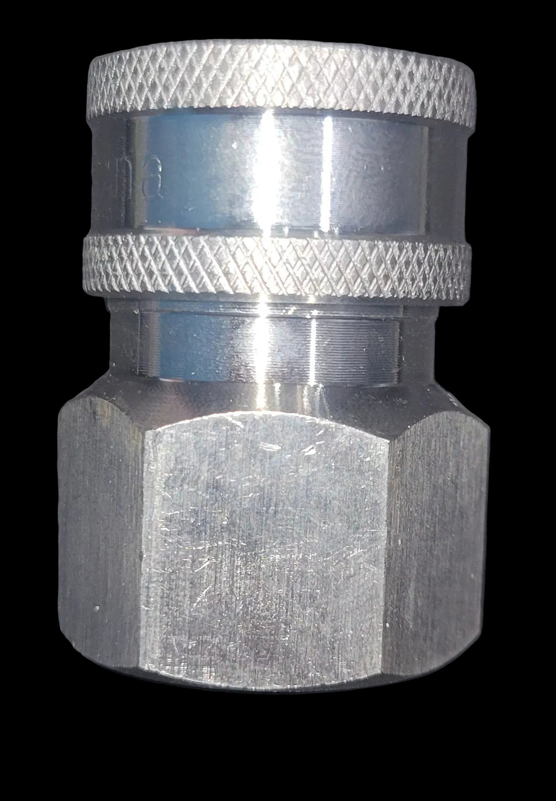 D10151 Stainless Steel Socket Coupler 3/8 QC x 1/2" FNPT