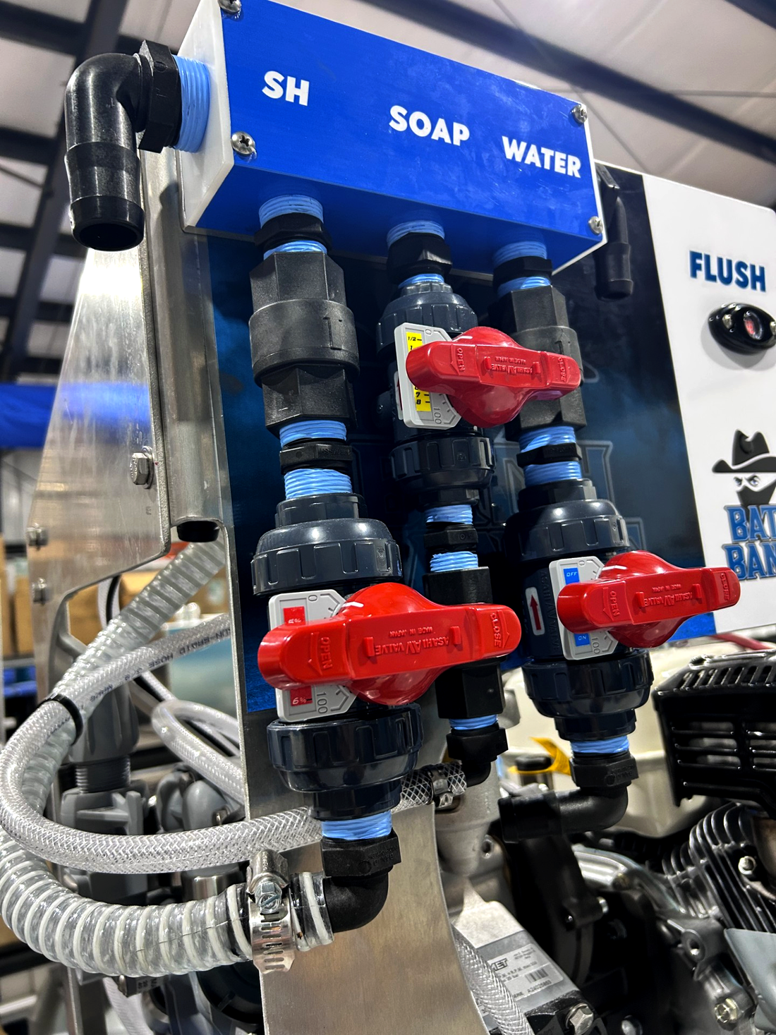 Batch Bandit Softwash Skid Sprayer & Mixing System Combo with Honda Electric start, 11GPM @ 280PSI