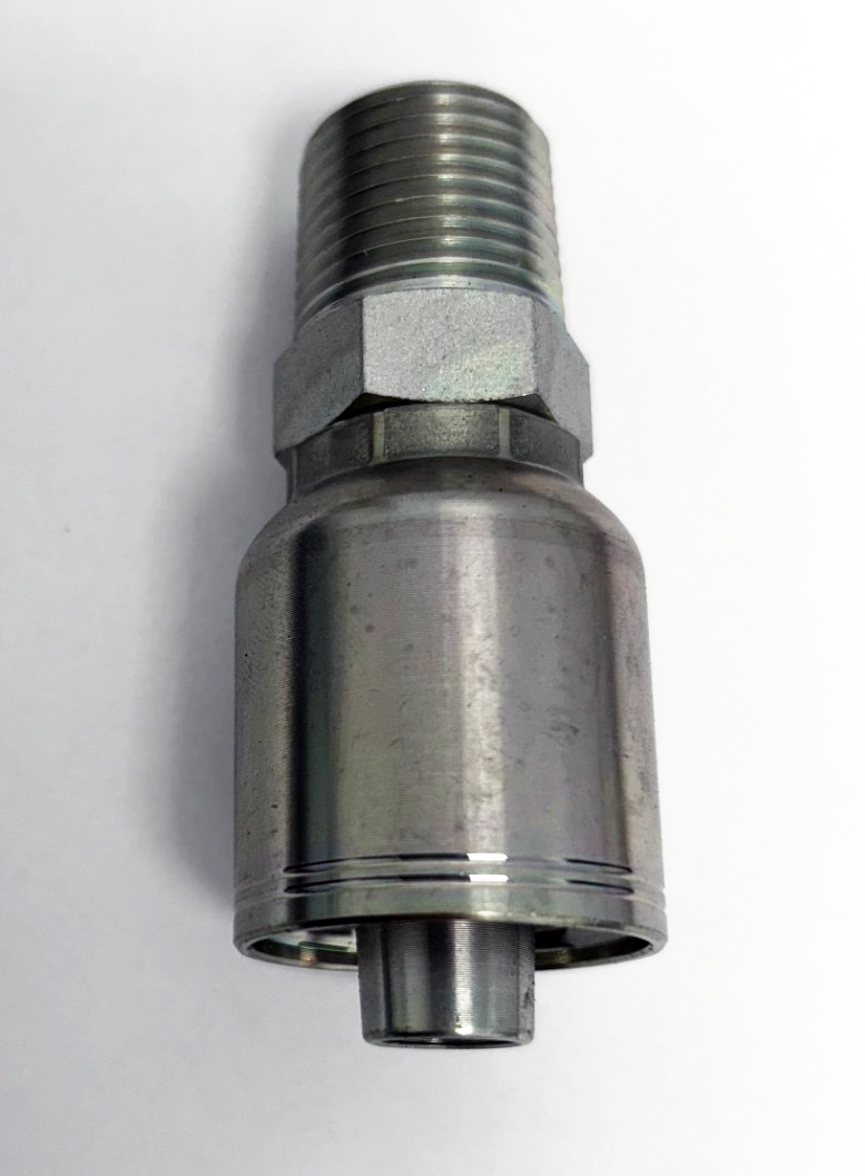 3/8" Hose x 3/8" MPT Solid Crimp