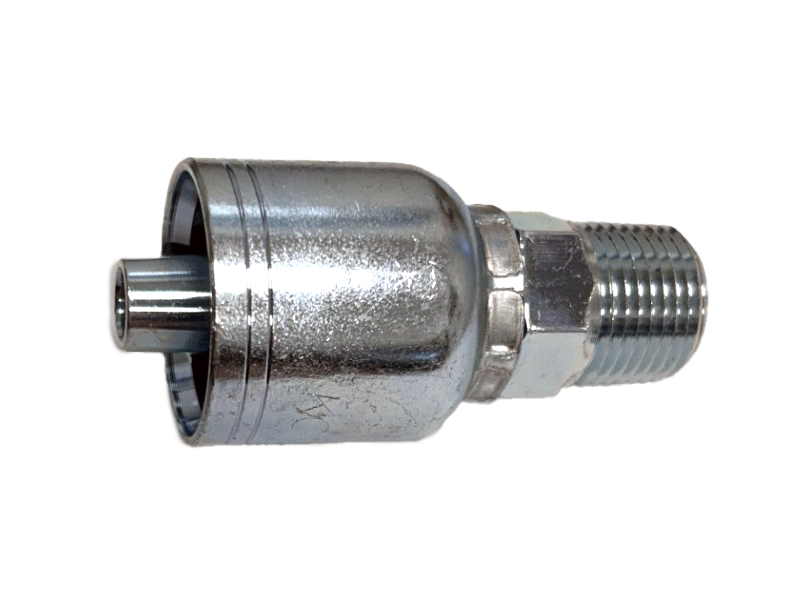 3/8" Hose x 3/8" MPT Solid Crimp