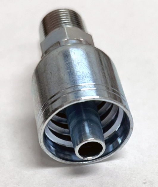 3/8" Hose x 3/8" MPT Solid Crimp